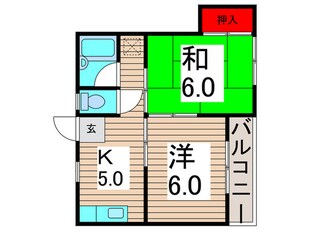 ハイコーポヨシダの物件間取画像